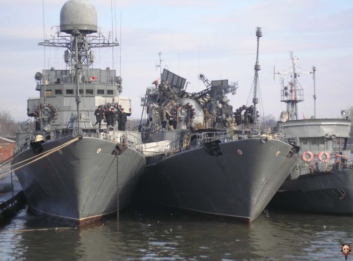 تصاویری از تصادف کشتی های روسی