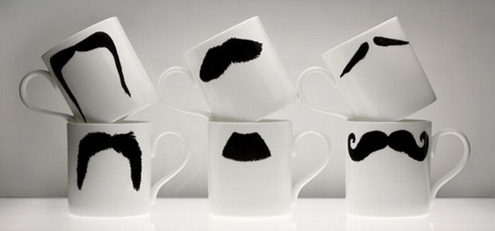 Mustache Cups (6 pics)
