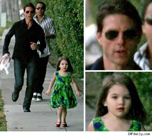 tom cruise and katie holmes and suri. old. Suri, the daughter of