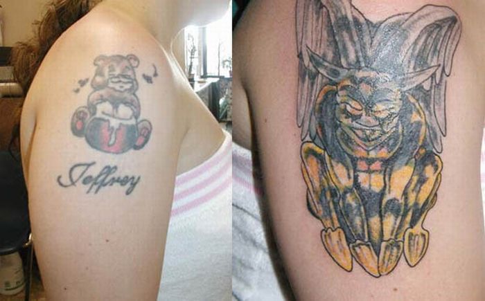 girl star tattoos18. Cover Up Tattoos (18 pics)