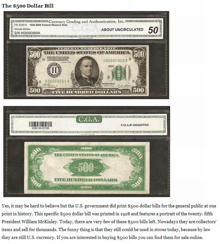 The Biggest Dollar Bills in History (5 pics)