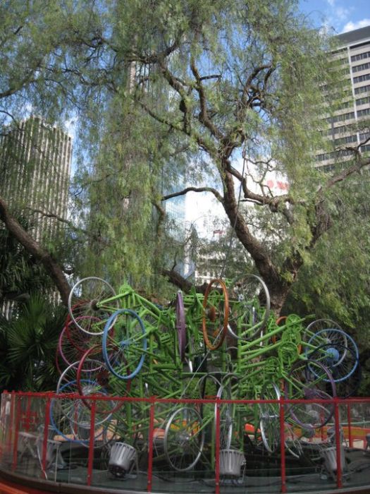 Christmas Tree Made From Bicycles (30 pics)