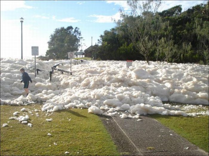 Strange Foam on the Coast of Australia (15 pics)