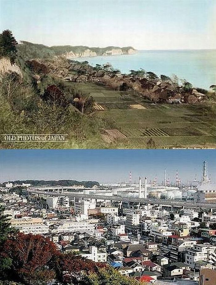 Photos of Japan Then and Now (12 pics)