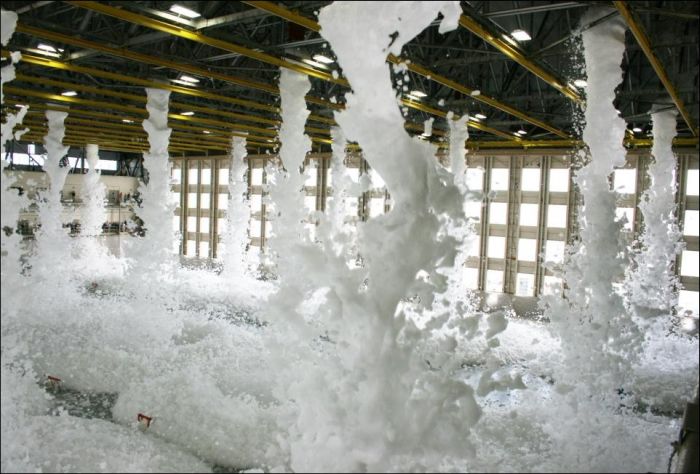 Hangar Full of Foam (6 pics)