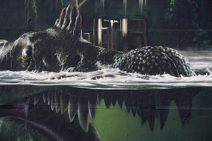 The Jurassic Park Wall Art (24 pics)