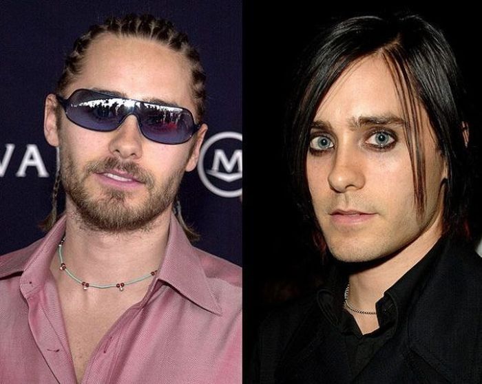 Celebreties with and without beards (12 pics)